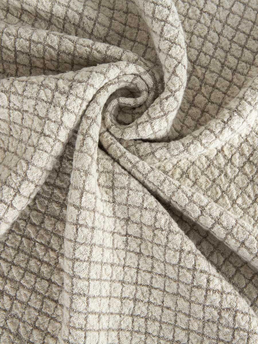 Linen Plaid with Beige Rhombus Ornament