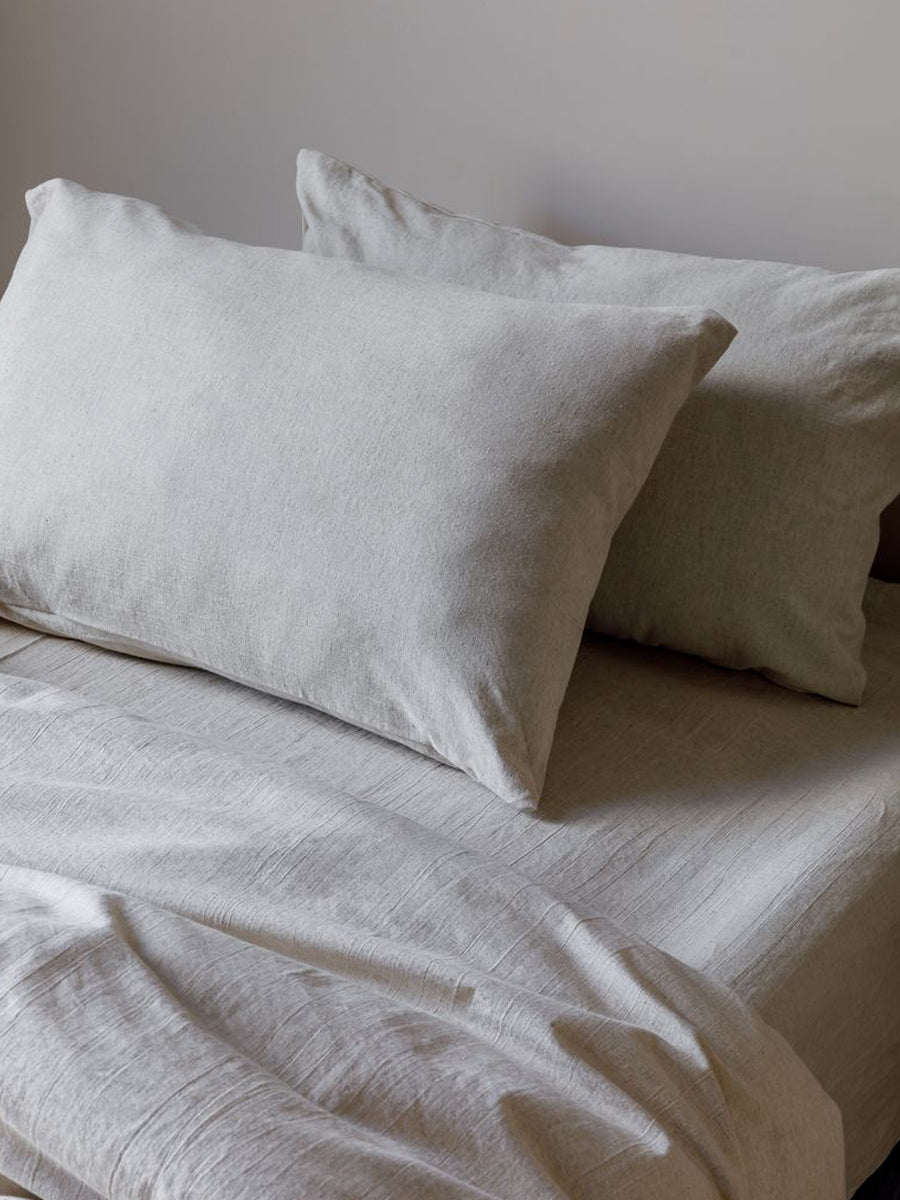 Timeless Linen Bedding in Classic Beige