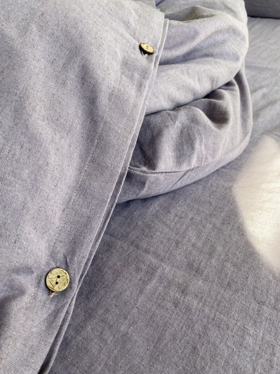 Soft Linen Bedding in Lavender