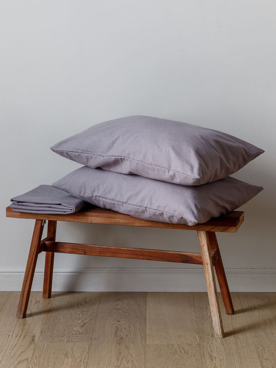 Soft Linen Bedding in Lavender